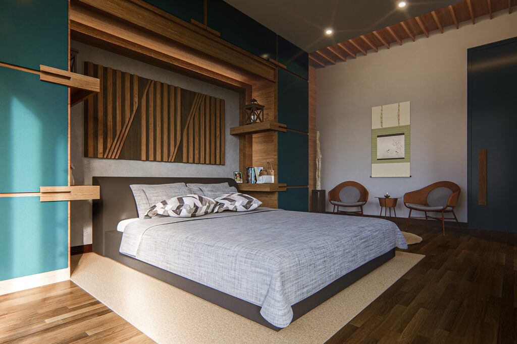 Japanese modern interior master bedroom